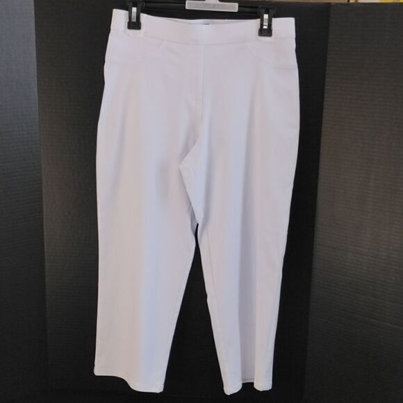 White Dress Capri Pants - Picture 1 of 8
